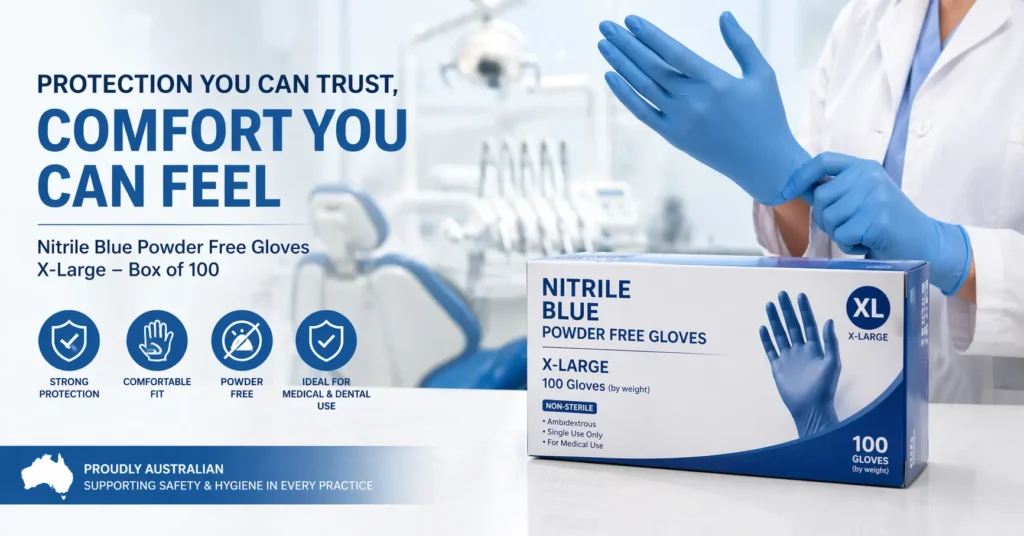 Disposable Blue Nitrile Gloves